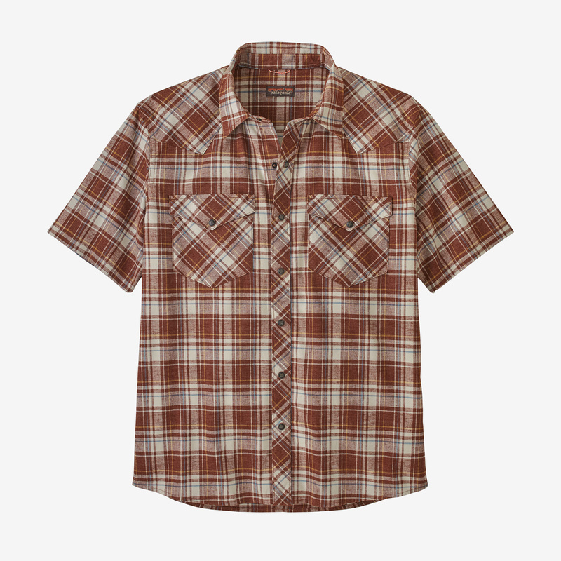 Patagonia Men's Western Snap Shirt - Arroyo Plaid: Fox Red