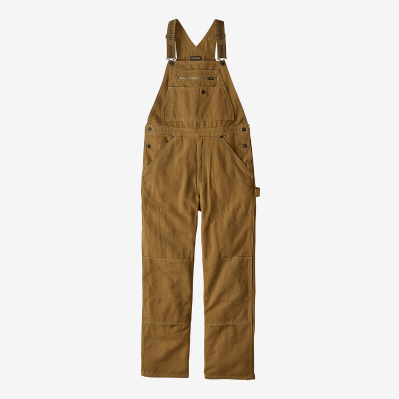 Patagonia Men's Iron Forge Hemp® Canvas Bib Overalls - Long - Coriander Brown