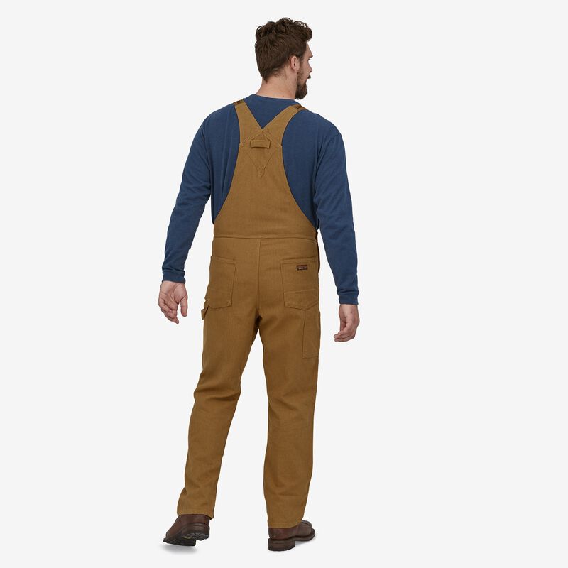 Patagonia Men's Iron Forge Hemp® Canvas Bib Overalls - Long - Coriander Brown