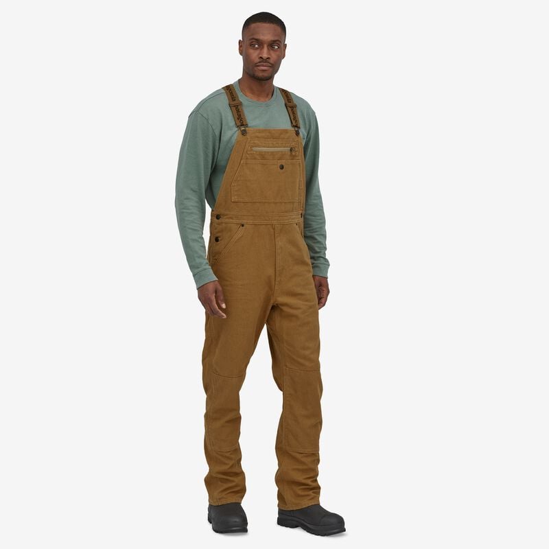 Patagonia Men's Iron Forge Hemp® Canvas Bib Overalls - Long - Coriander Brown