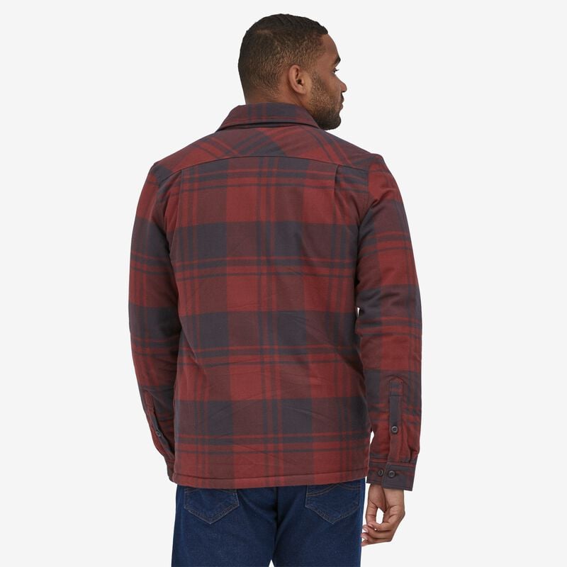 Patagonia Men's Insulated Organic Cotton Midweight Fjord Flannel Shirt - Live Oak: Sequoia Red