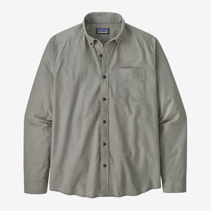 Patagonia Men's Long-Sleeved Daily Shirt - Chambray: Basin Green