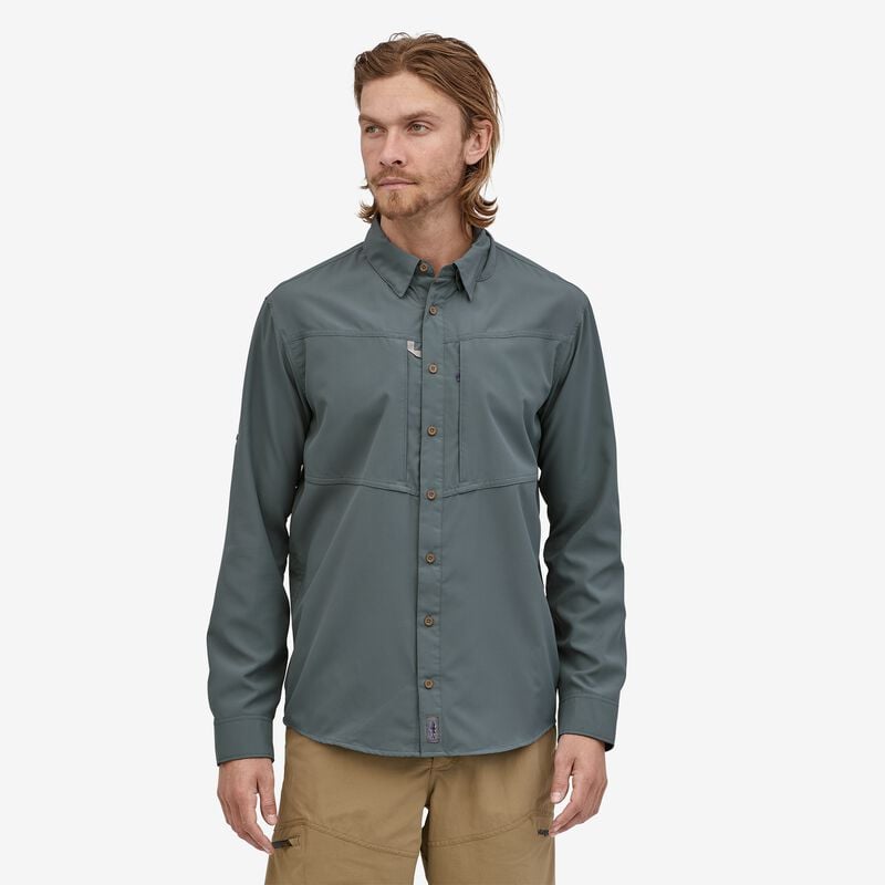 Patagonia Men's Long-Sleeved Sol Patrol® Shirt - Plume Grey