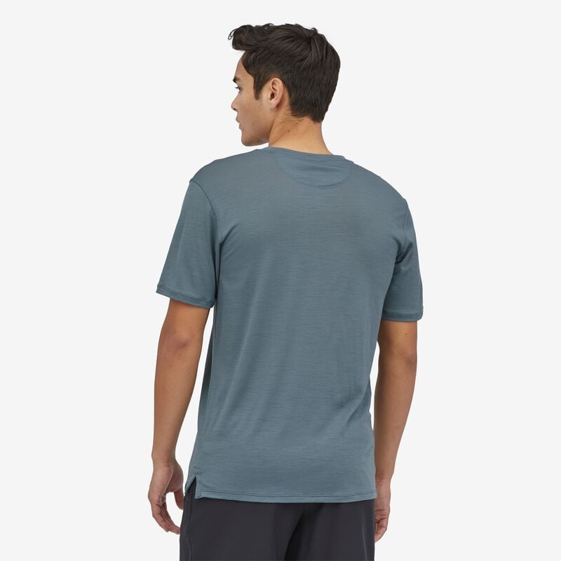 Patagonia Men's Capilene® Cool Merino Graphic Shirt - Forge Mark Icons: Plume Grey