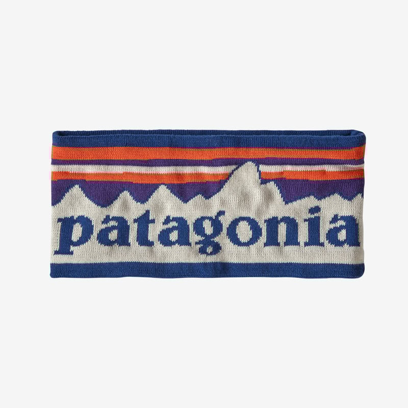 Patagonia Powder Town Headband - Fitz Roy Sunrise Knit: Birch White
