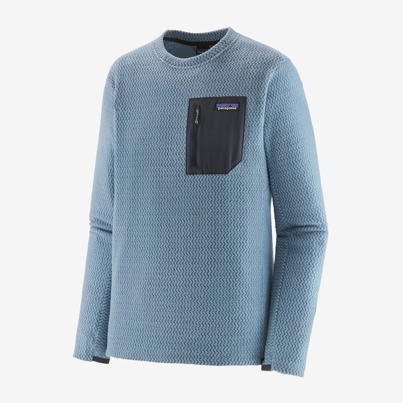 Patagonia Men's R1® Air Fleece Crew - Light Plume Grey