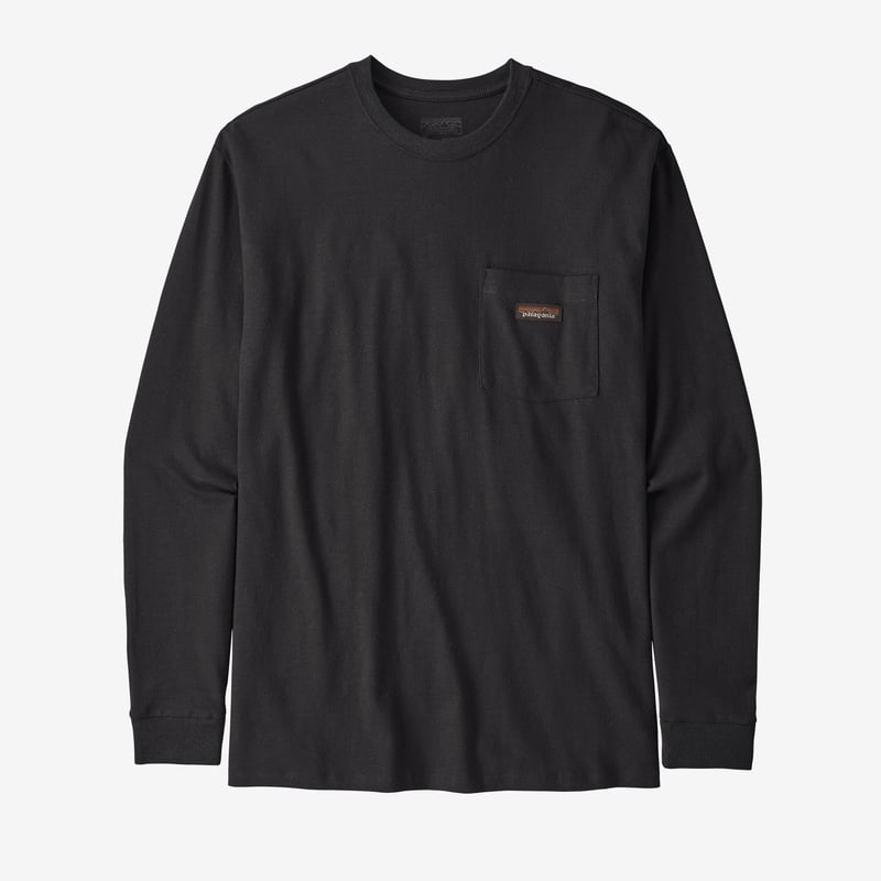 Patagonia Men's Long-Sleeved Work Pocket T-Shirt - Black