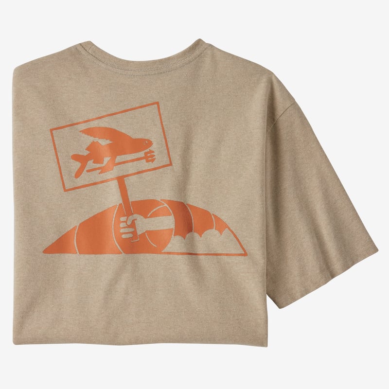Patagonia Men's Flying Fish Protest Responsibili-Tee® - Oar Tan