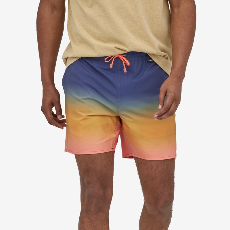 Patagonia Men's Hydropeak Volley Shorts - 16" - Cosmic Gradients: Tigerlily Orange