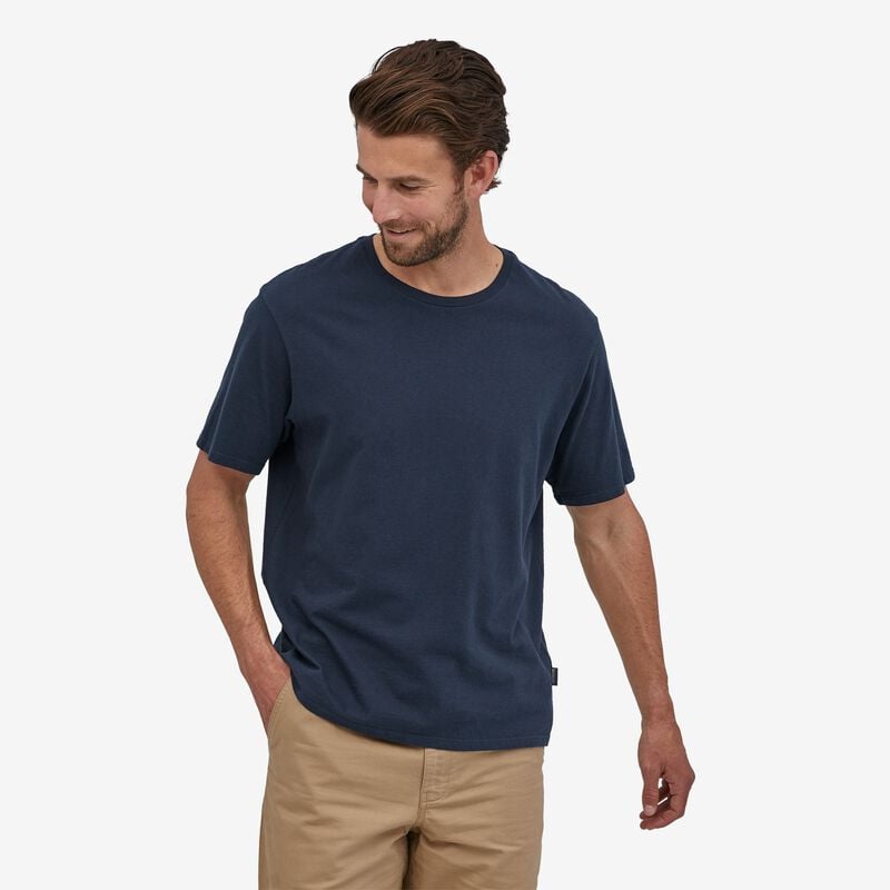 Patagonia Men's Regenerative Organic Certified™ Cotton Lightweight Tee - New Navy
