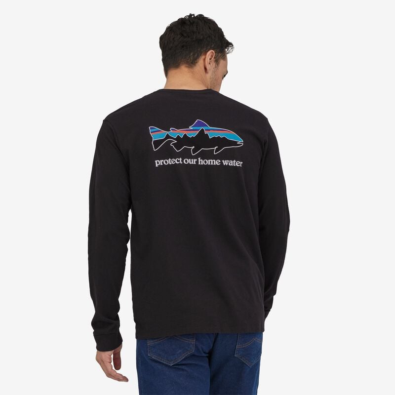 Patagonia Men's Long-Sleeved Home Water Trout Responsibili-Tee® - Garden Green