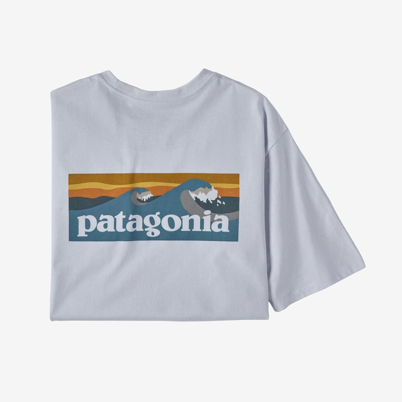 Patagonia Men's Boardshort Logo Pocket Responsibili-Tee® - White