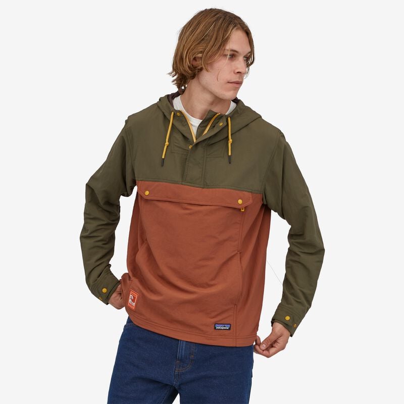 Patagonia Men's Isthmus Anorak - GPIW Patch: Sisu Brown