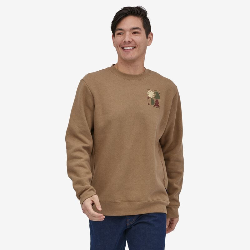 Patagonia Spirited Seasons Uprisal Crew Sweatshirt - Nest Brown