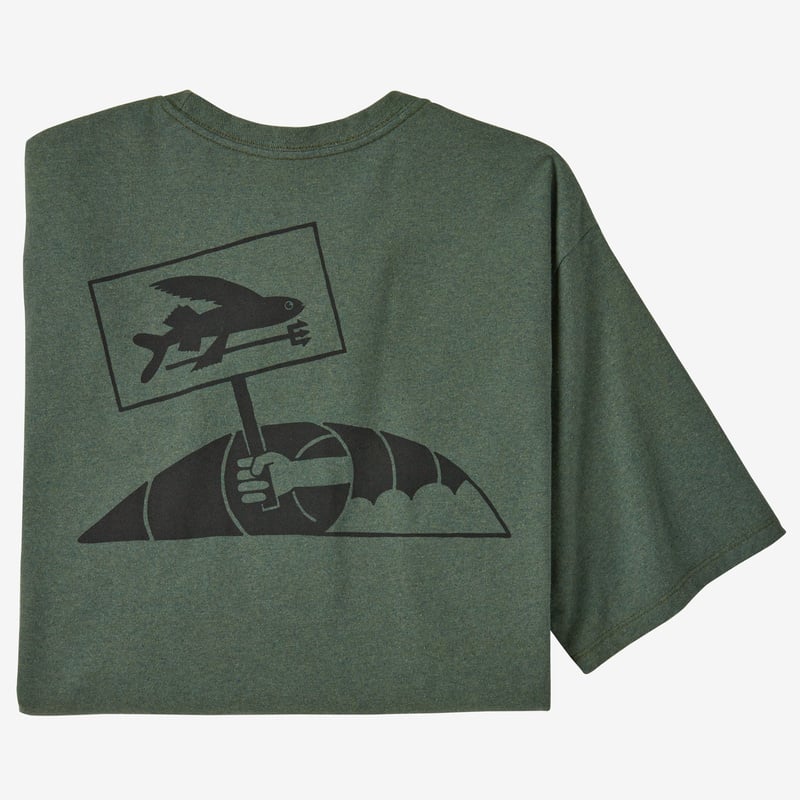Patagonia Men's Flying Fish Protest Responsibili-Tee® - Hemlock Green