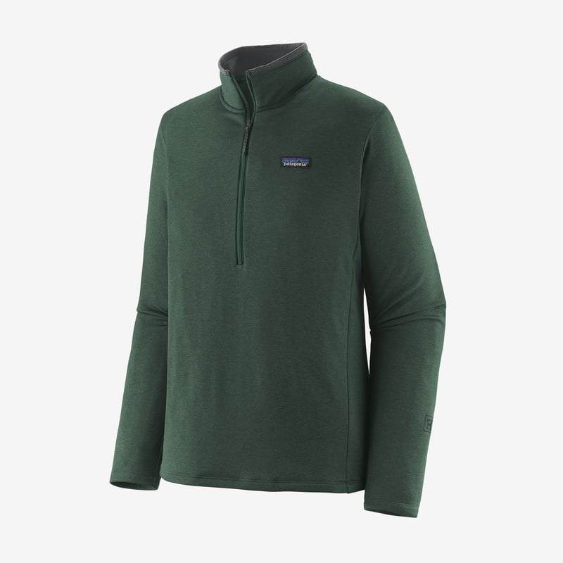 Patagonia Men's R1® Daily Zip-Neck - Northern Green - Pinyon Green X-Dye