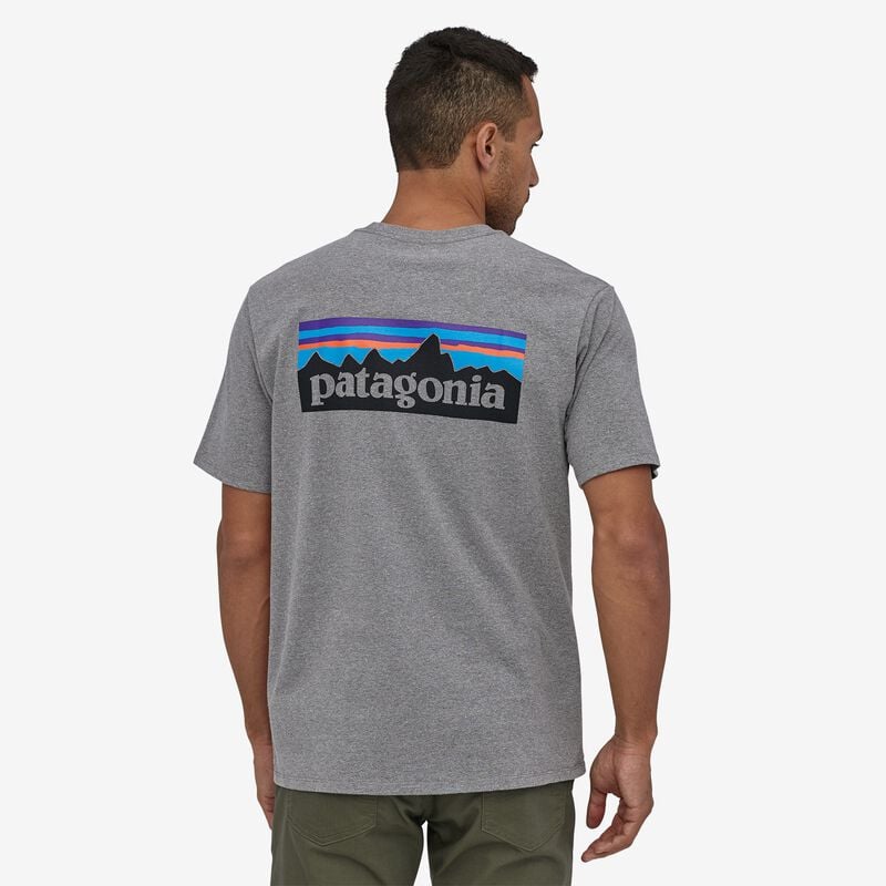 Patagonia Men's P-6 Logo Responsibili-Tee® - Gravel Heather