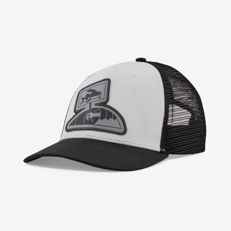 Patagonia Flying Fish LoPro Trucker Hat - Flying Fish Protest: White