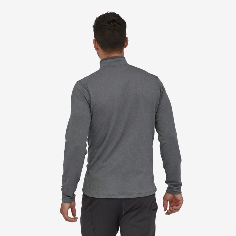 Patagonia Men's R1® Daily Zip-Neck - Noble Grey - Salt Grey X-Dye