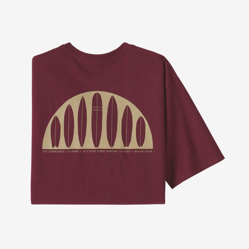 Patagonia Men's FCD 25 Years Pocket Responsibili-Tee® - Lineup: Sequoia Red