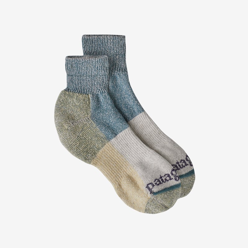 Patagonia Hemp Quarter Socks - Cabin Fever: Abalone Blue
