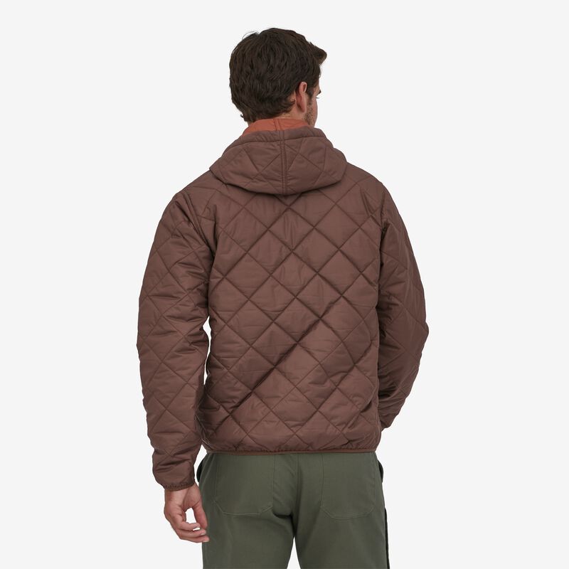 Patagonia Men's Diamond Quilted Bomber Hoody - Cone Brown