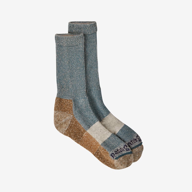 Patagonia Hemp Crew Socks - Journey Home: Abalone Blue