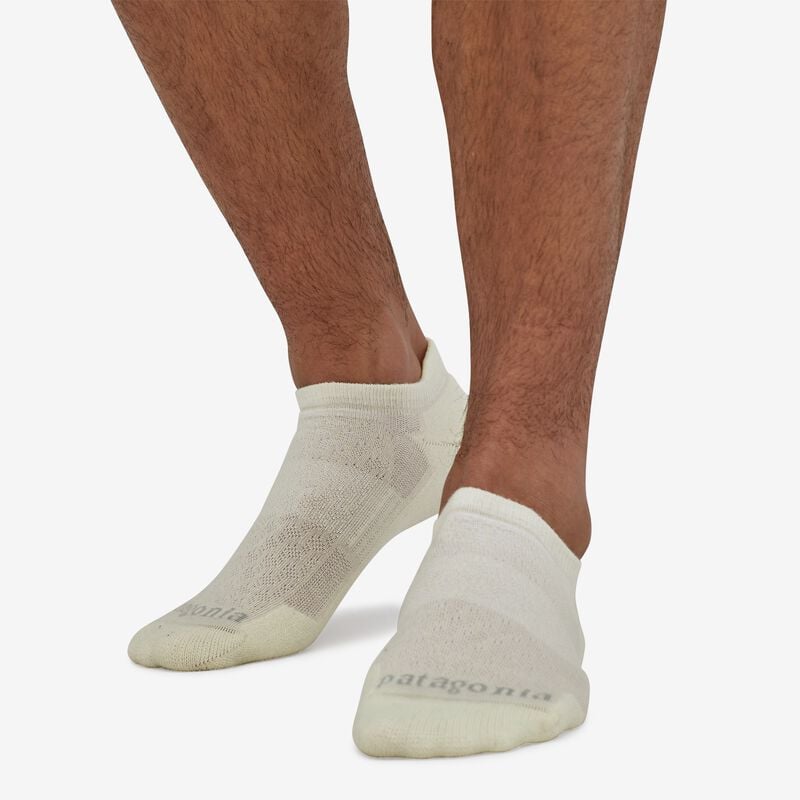 Patagonia Lightweight Merino Performance Anklet Socks - Birch White