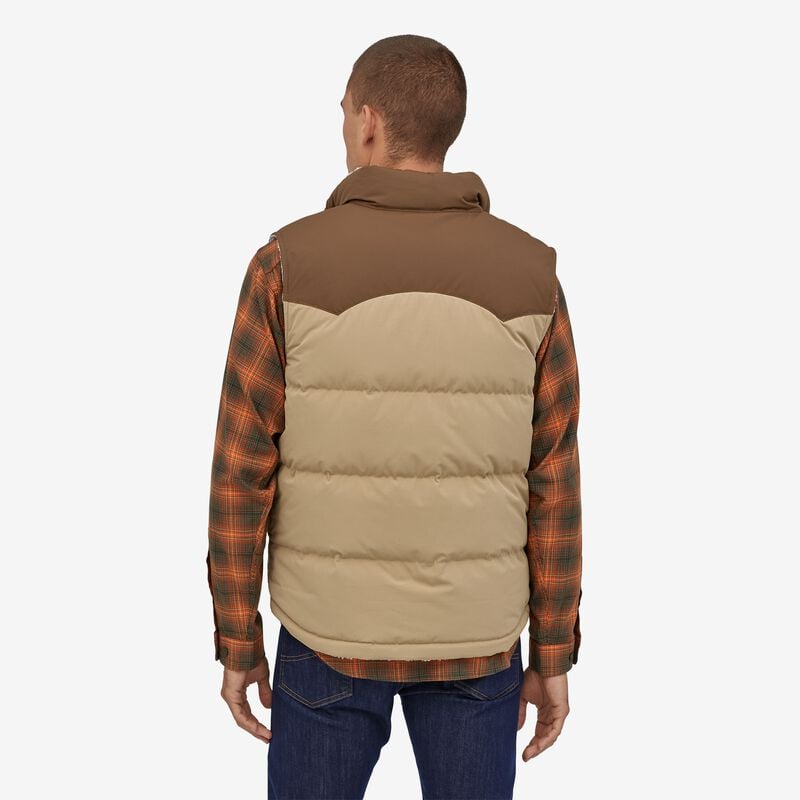 Patagonia Men's Reversible Bivy Down Vest - Cone Brown