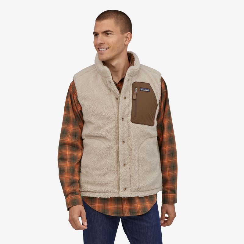 Patagonia Men's Reversible Bivy Down Vest - Cone Brown
