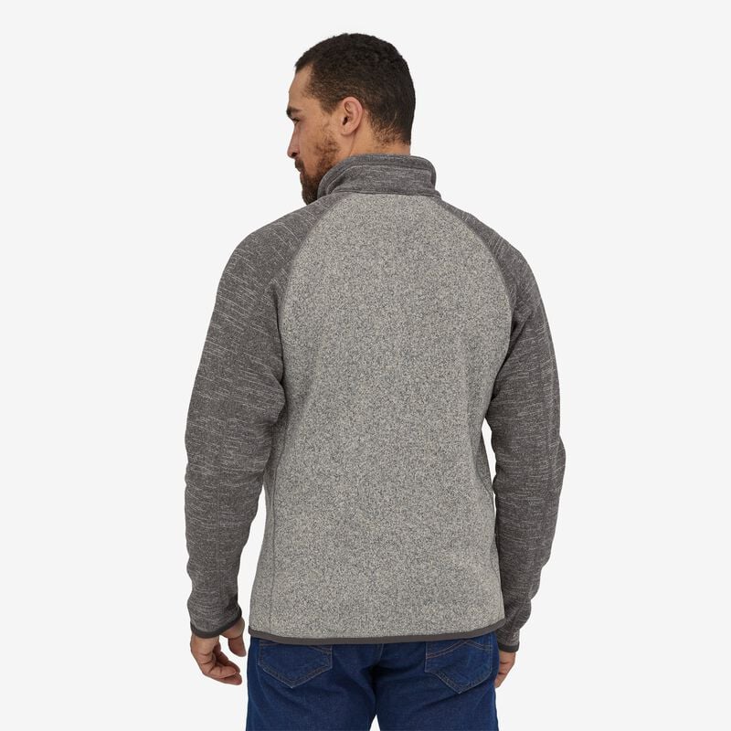 Patagonia Men's Better Sweater® 1/4-Zip Fleece - Nickel w/Forge Grey