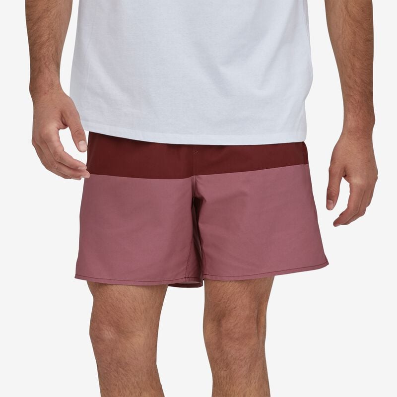 Patagonia Men's Hydropeak Volley Shorts - 16" - Santa Cruz Block: Sequoia Red