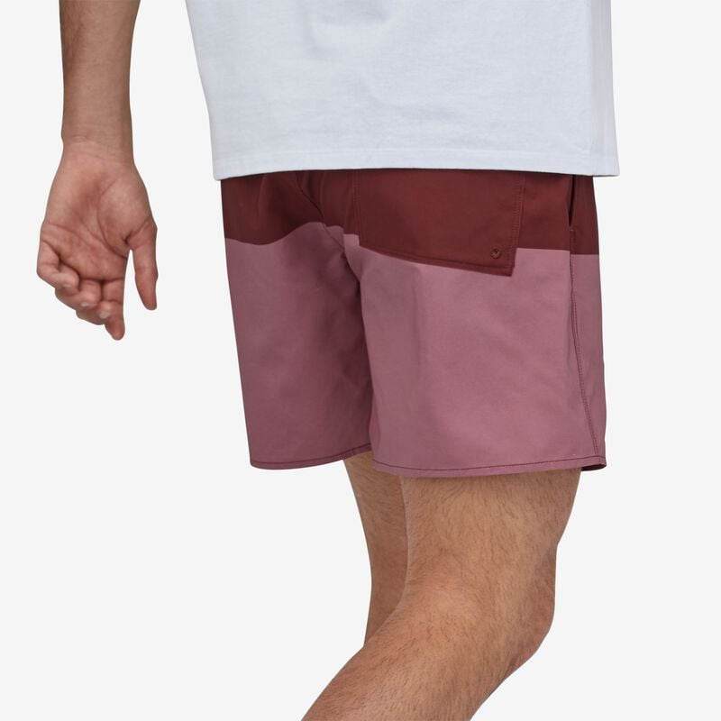 Patagonia Men's Hydropeak Volley Shorts - 16" - Santa Cruz Block: Sequoia Red