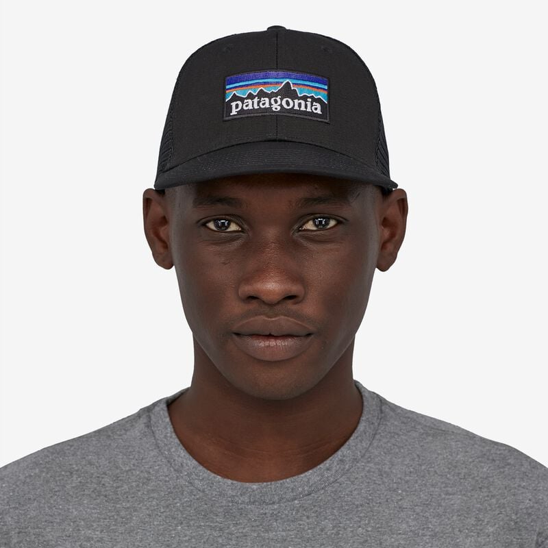 Patagonia P-6 Logo Trucker Hat - Black