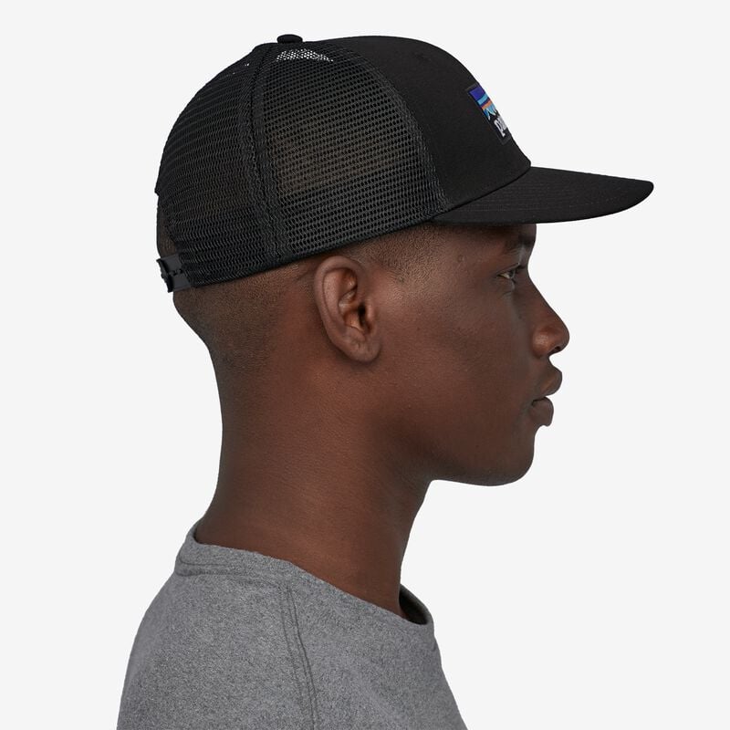 Patagonia P-6 Logo Trucker Hat - Black