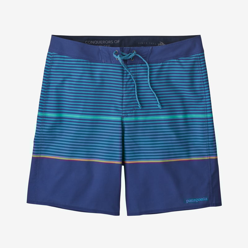 Patagonia Men's Hydropeak Boardshorts - 18" - Olivas Stripe: Anacapa Blue