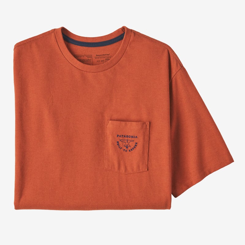 Patagonia Men's Forge Mark Crest Pocket Responsibili-Tee® - Sandhill Rust