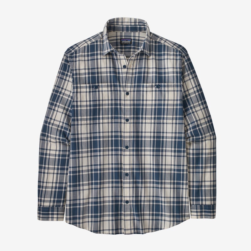 Patagonia Men's Long-Sleeved Pima Cotton Shirt - Monad: Tidepool Blue