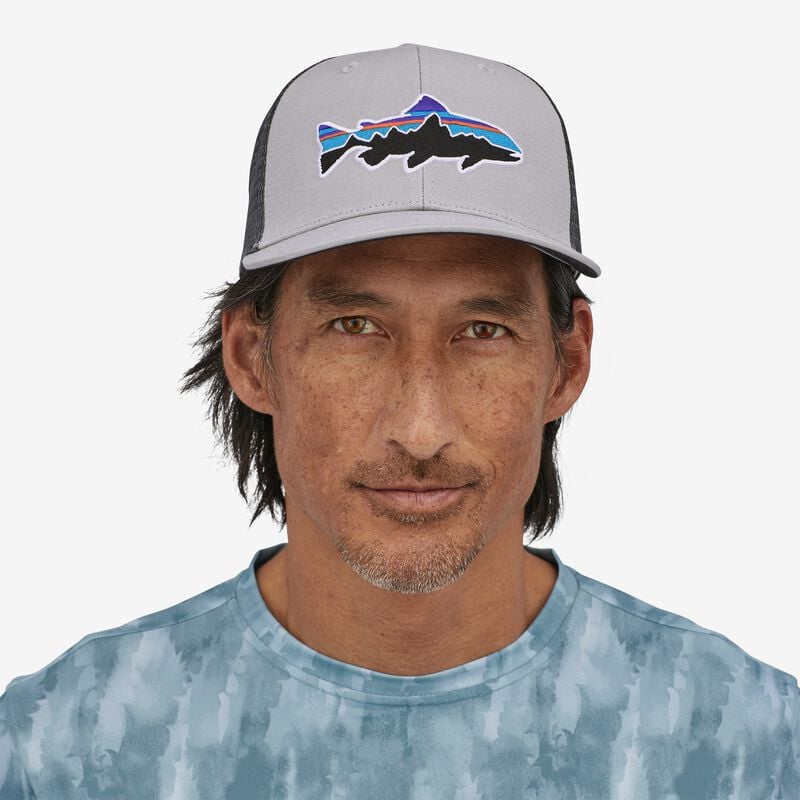 Patagonia Fitz Roy Trout Trucker Hat - Salt Grey
