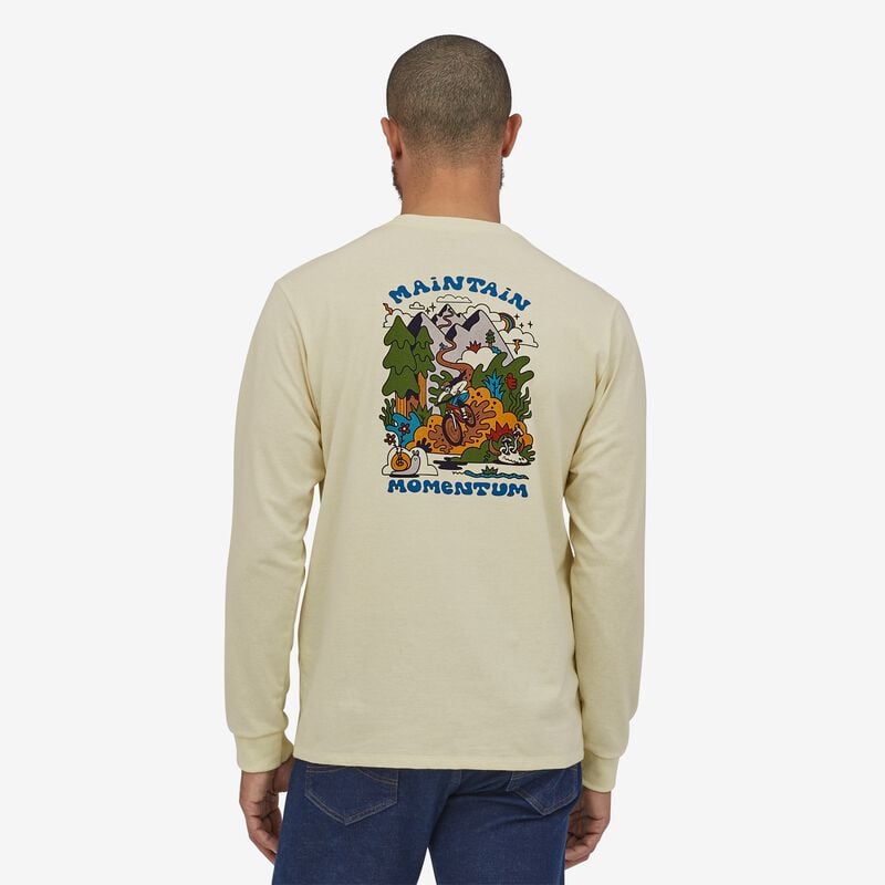 Patagonia Men's Long-Sleeved Maintain Momentum Pocket Responsibili-Tee® - Birch White