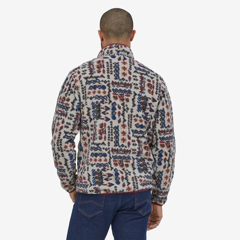 Patagonia Men's Lightweight Synchilla® Snap-T® Fleece Pullover - Wandering Woods: Pumice