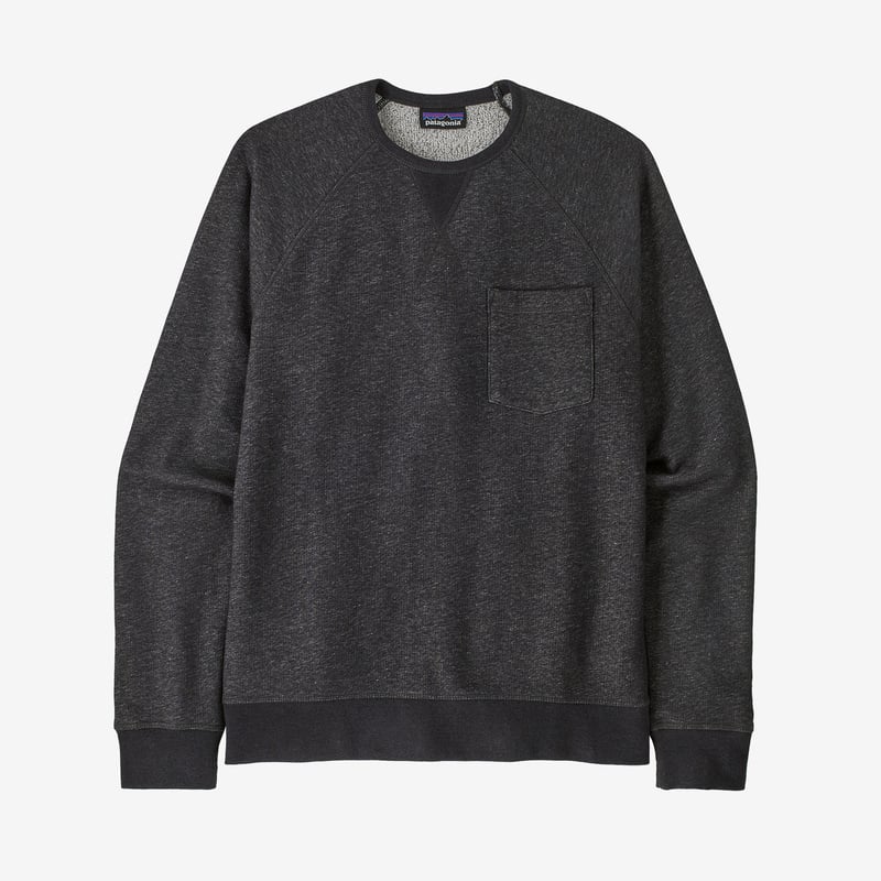 Patagonia Men's Mahnya Fleece Crewneck Sweatshirt - Ink Black