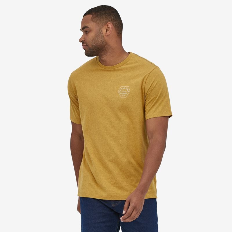 Patagonia Men's Clean Climb Trade Responsibili-Tee® - Clean Climb Type: Cabin Gold