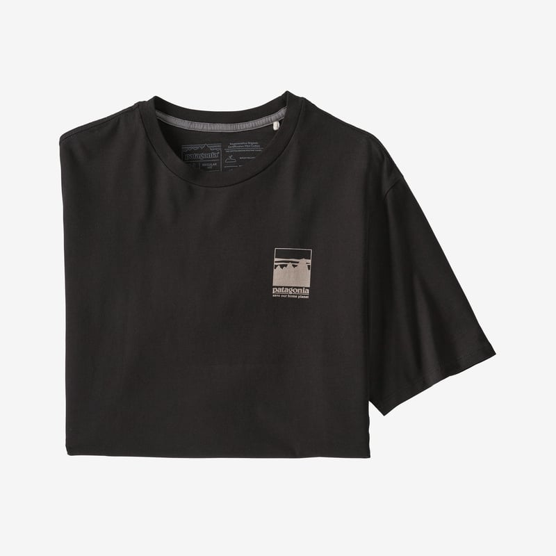 Patagonia Men's Alpine Icon Regenerative Organic Certified™ Cotton T-Shirt - Black