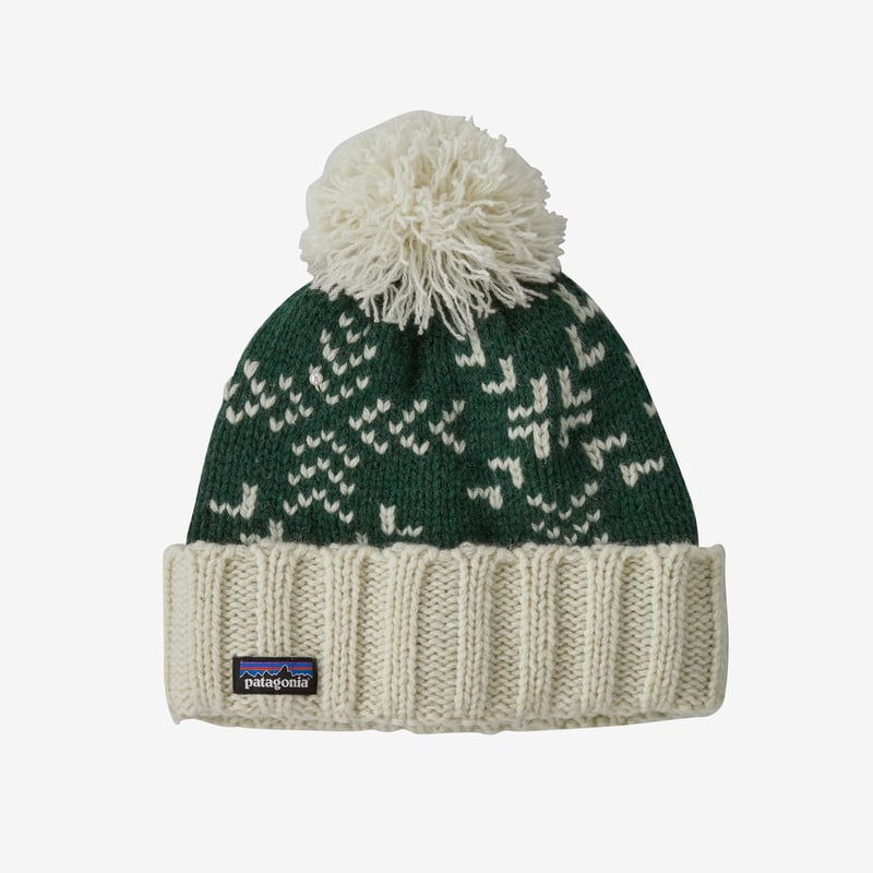 Patagonia Snowbelle Beanie - Evergreen Flakes: Pinyon Green