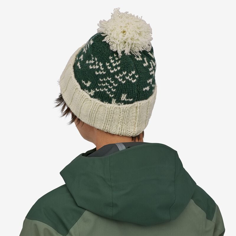 Patagonia Snowbelle Beanie - Evergreen Flakes: Pinyon Green
