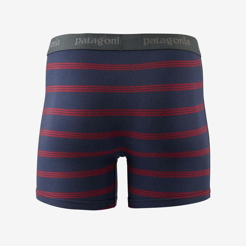 Patagonia Men's Essential Boxer Briefs - 3" - Mr. Badger: Wavy Blue