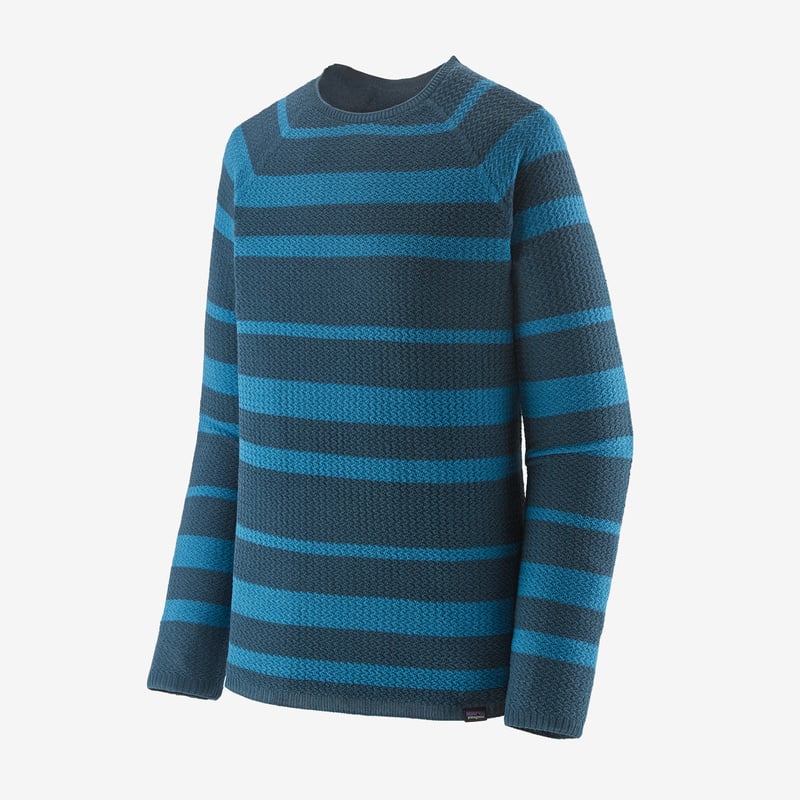 Patagonia Men's Capilene® Air Crew - Peninsula Stripe: Wavy Blue