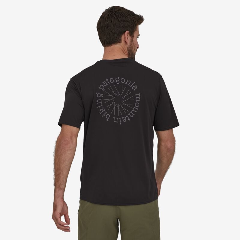 Patagonia Men's Capilene® Cool Daily Graphic Shirt - Spoke Stencil: Black