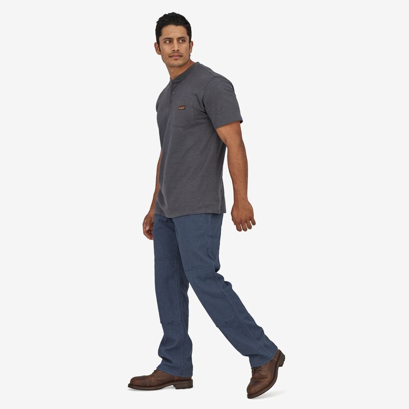 Patagonia Men's All Seasons Hemp Canvas Double Knee Pants - Short - Stone Blue